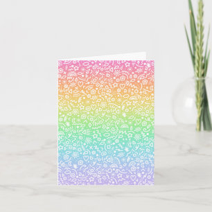 Doodles! Rainbow Folded Card