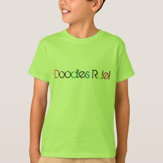 Doodles Rule Kids t shirt