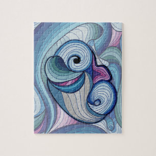 Doodling Dolphin Drawing Jigsaw Puzzle