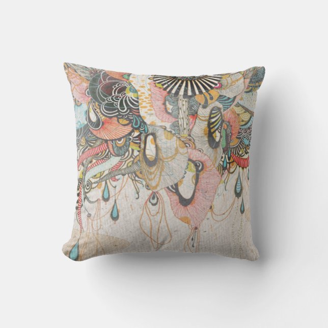 Doodling on the Language of Light Cushion (Front)