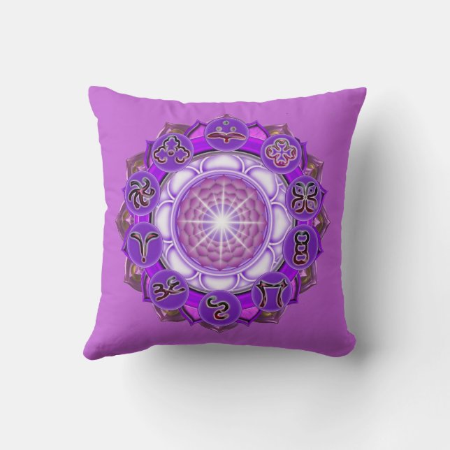 Doodling on the Language of Light Cushion (Back)