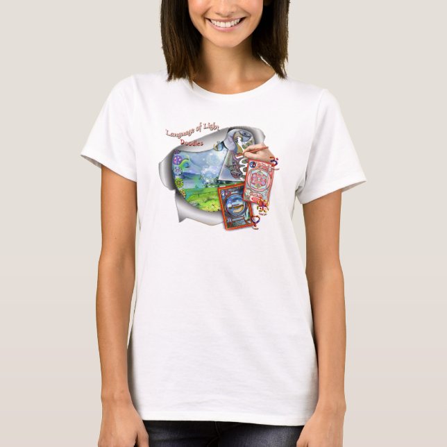Doodling on the Language of Light T-Shirt (Front)