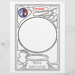 Doodling on the symbol of Friendship Flyer