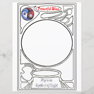 Doodling on the symbol of Peaceful Bliss