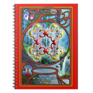 Doodling on the symbol of Peaceful Bliss Notebook