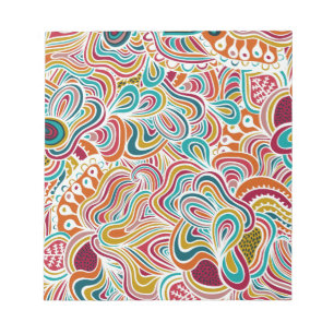 Doodling pattern notepad