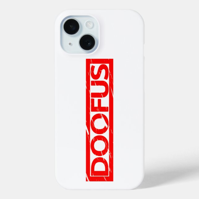 Doofus Stamp Case-Mate iPhone Case (Back)