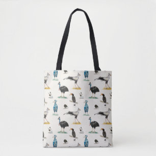 Doofy Birds Pattern Tote Bag