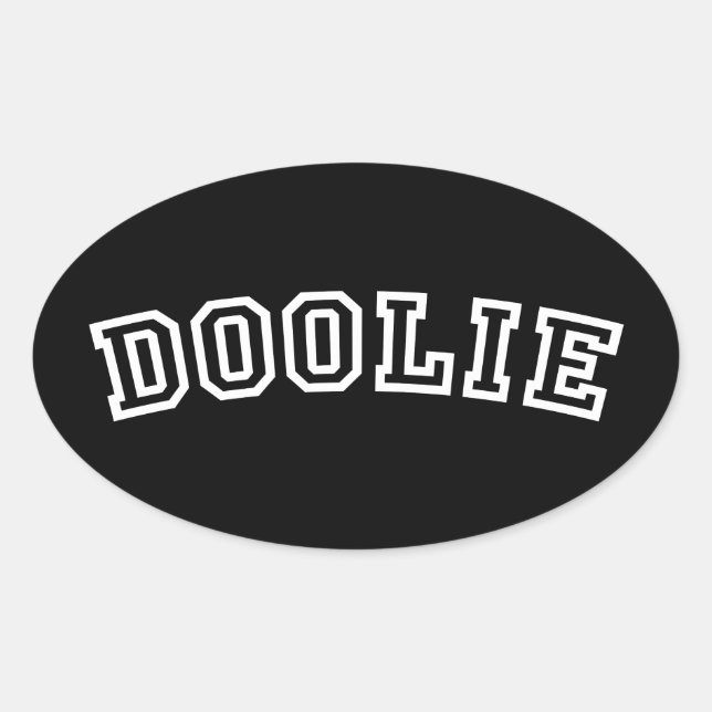 DOOLIE OVAL STICKER (Front)