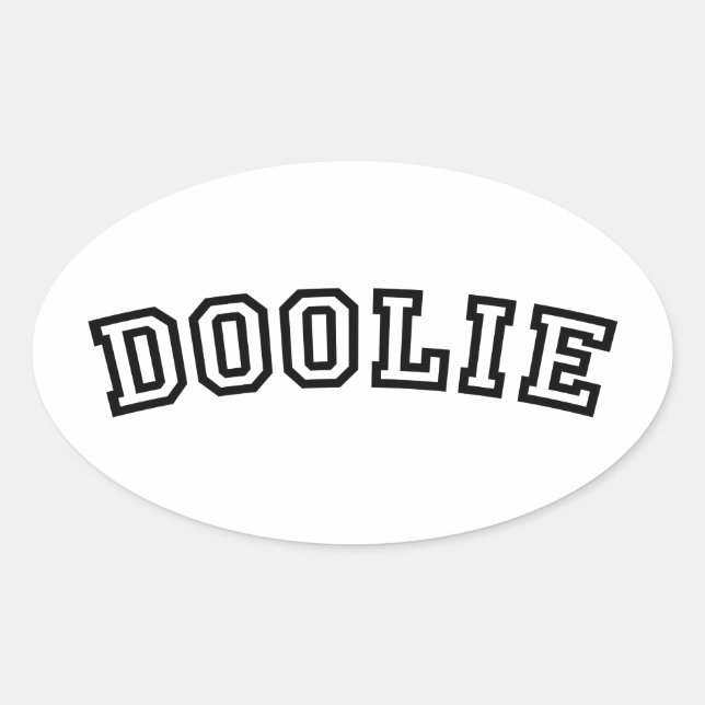 DOOLIE OVAL STICKER (Front)