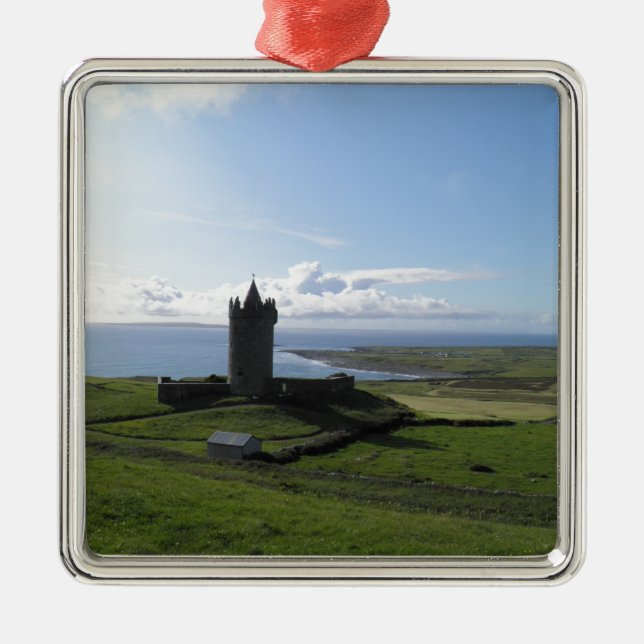 Doolin, Ireland Metal Tree Decoration (Front)