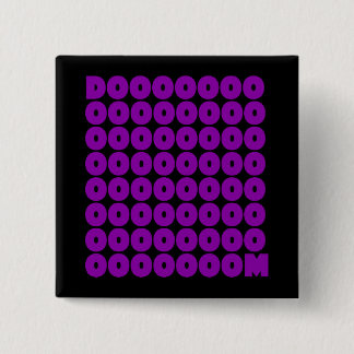 Doom in Purple 15 Cm Square Badge