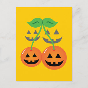 Doom Jack o' Lantern Cherries Postcard