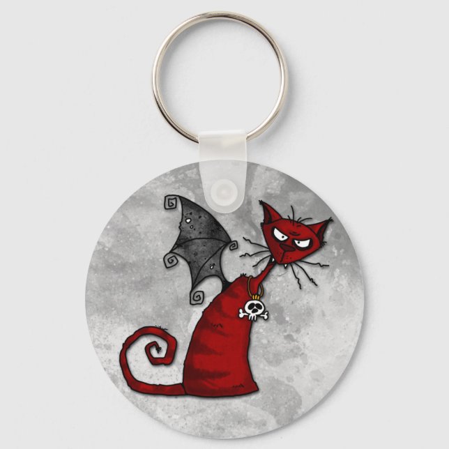 doom kitty key ring (Front)