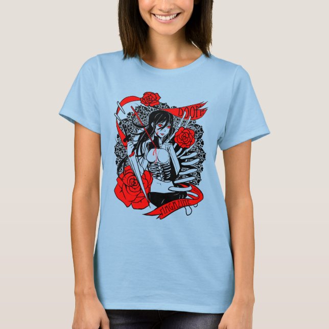 DOOM! Magazine "Roses" Burnout T-shirt (Front)