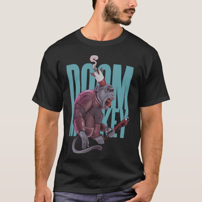 Doom Monkey (dark) T-Shirt (Front)