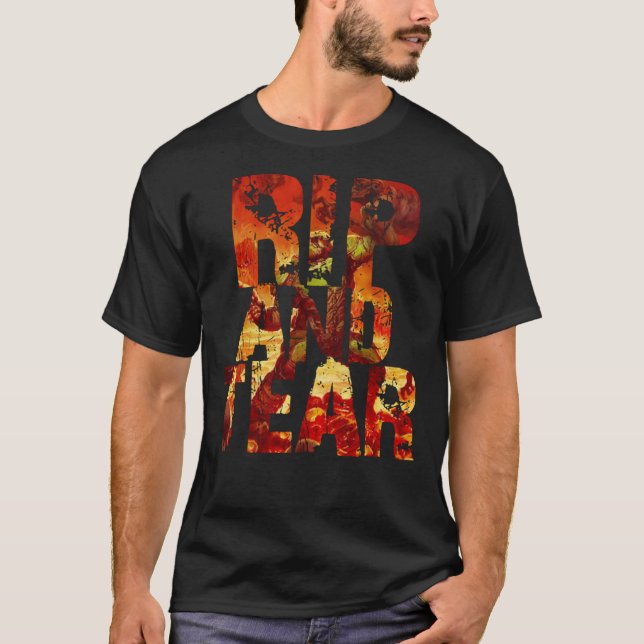 Doom - Rip And Tear Essential  T-Shirt (Front)