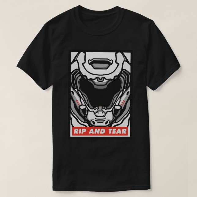 DOOM Slayer Has A Posse Sticker.png T-Shirt (Design Front)