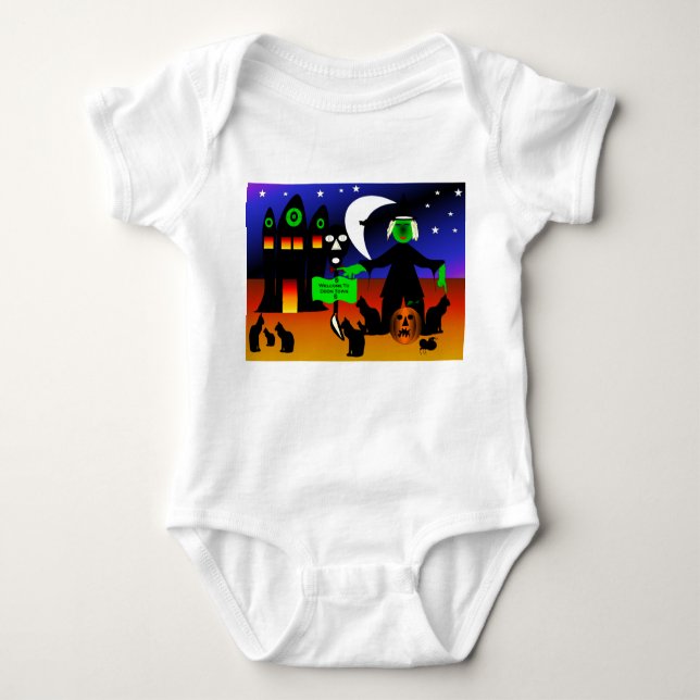 Doom Town Baby Bodysuit (Front)