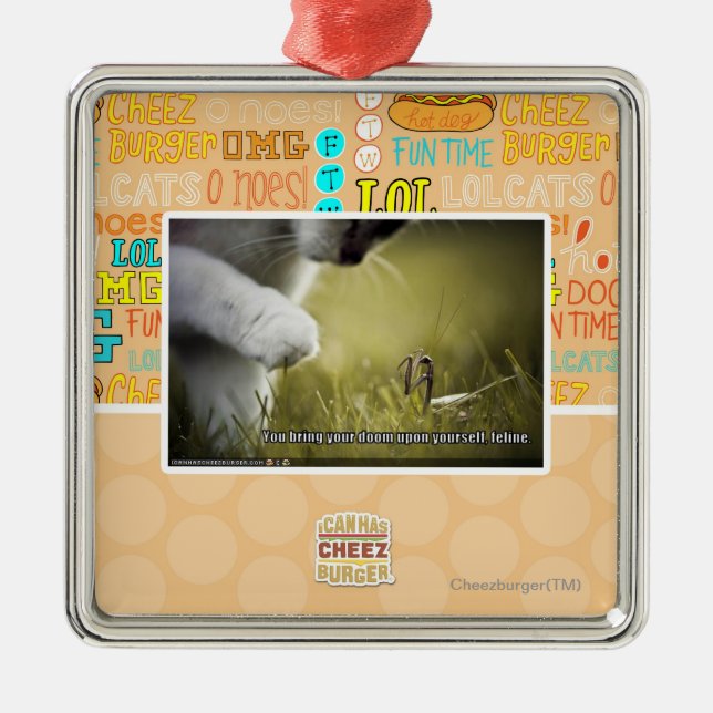 Doom upon yourself metal tree decoration (Front)