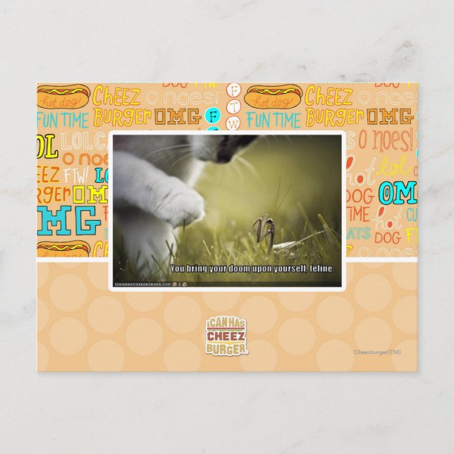 Doom upon yourself postcard (Front)