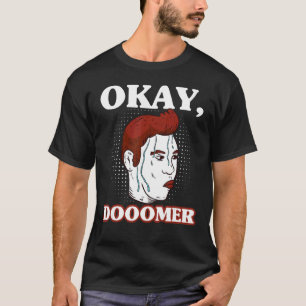 Doomer Wojak Meme Messy Boomer Doomed Nihilist T-Shirt