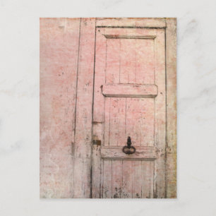 door abstract postcard