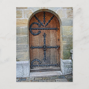 Door at Neuschwanstein Castle Postcard