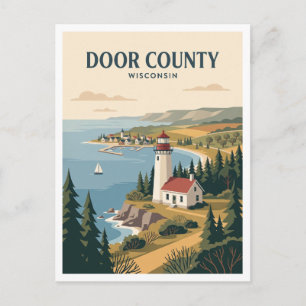 Door County Sturgeon Bay Wisconsin Postcard