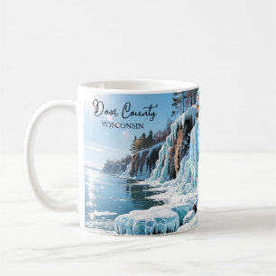 Door County Wisconsin Frozen Winter Coffee Mug