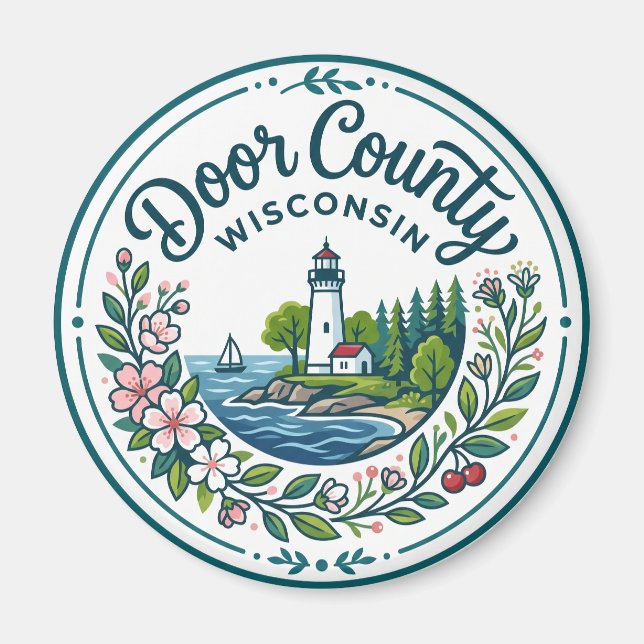 Door County Wisconsin Magnet (Front)