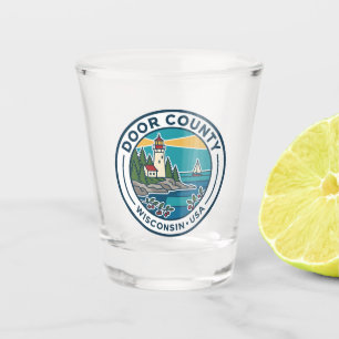 Door County Wisconsin Shot Glass