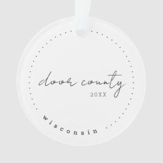 Door County, Wisconsin WI Travel United States Ornament