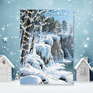Door County Wisconsin Winter Poem Card