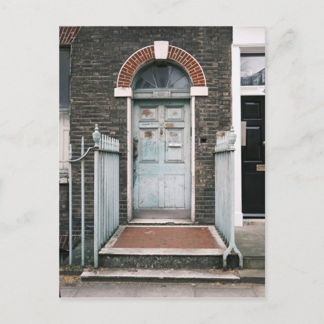 Door front, Fitzrovia, London UK Postcard (Front)