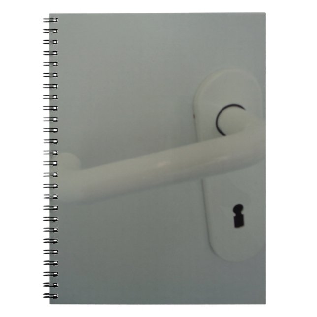 door handle spiral notebook (Front)