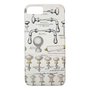 Door handles, from a trade catalogue of domestic g iPhone 8/7 case