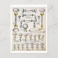 Door handles, from a trade catalogue of domestic g