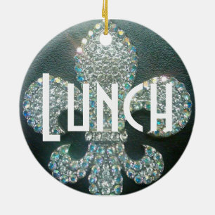 Door Hanger "Meeting/Lunch" Ceramic Tree Decoration