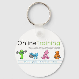 Door-keys of Online Training Fitness Lifestyle Key Ring