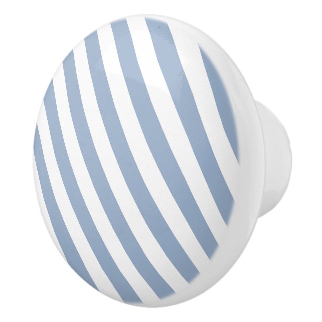 Door Knob Blue & White Stripe (Right)