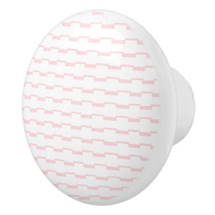 Door Knob Pink & White Stripe