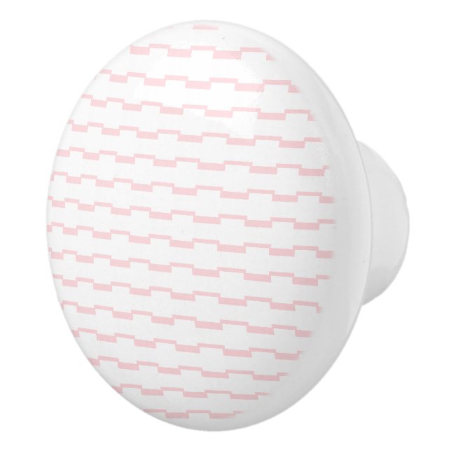 Door Knob Pink & White Stripe (Right)
