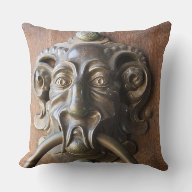 Door knocker at the Neue Residenz Cushion (Front)