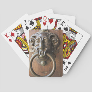Door knocker at the Neue Residenz Playing Cards