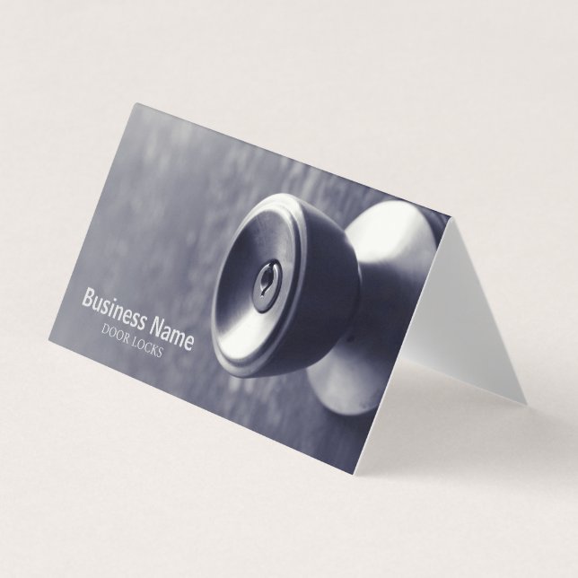 door locks business card (Front)