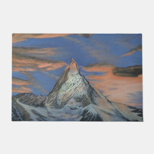 Door Mat - "The Matterhorn At Sunset"