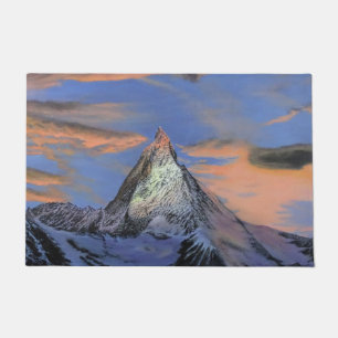 Door Mat - "The Matterhorn At Sunset"