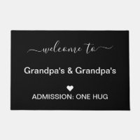 Door Mat Welcome to Grandpa's 