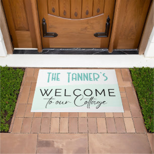 Door Mat - Welcome to our Cottage -Add Name